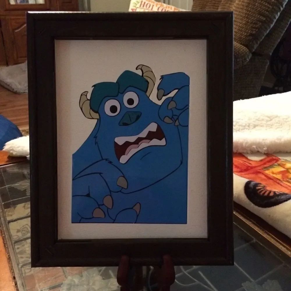Disney Pixar Monsters inc framed picture